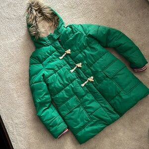 MINI-BODEN Kelly Green 💚 Parka YOUTH Sz: 13-14